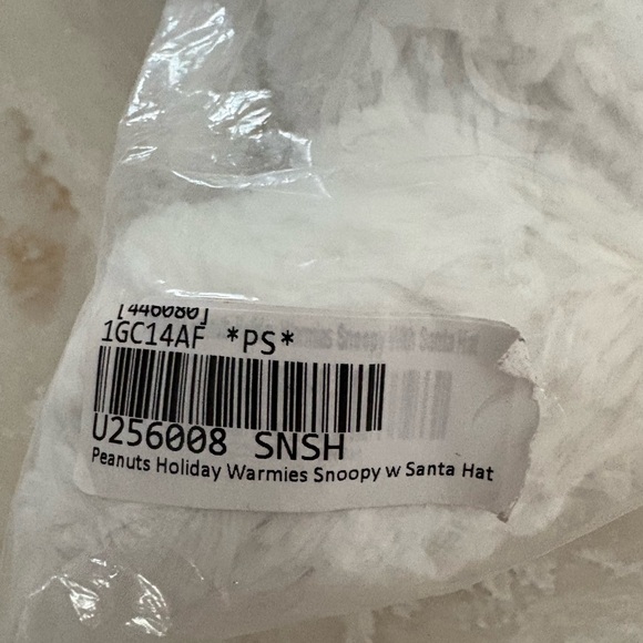 Snoopy warmies with Santa Hat Plush nwt - Picture 3 of 4